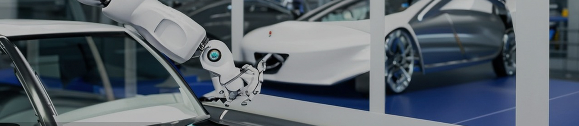 Roboterwartautos in der Garage